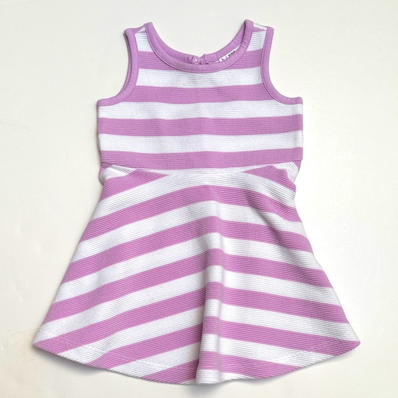 Janie and Jack Other - Janie and Jack Orchid & White Striped Dress | 12-18 months